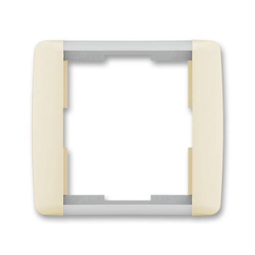 Rámček jednonásobnou, slonová kosť / ľadová biela, ABB, Element 3901-A00110 21