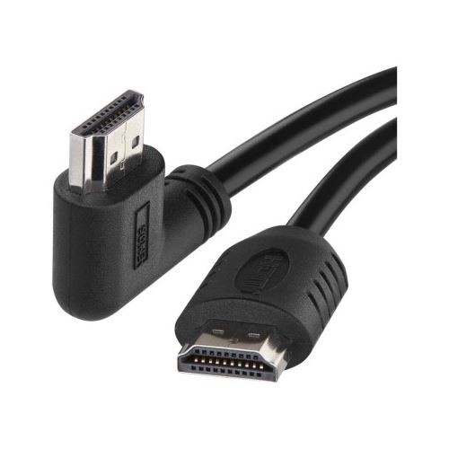 HDMI 2.0 high speed kabel A vidlice - A vidlice 90° 1,5 m