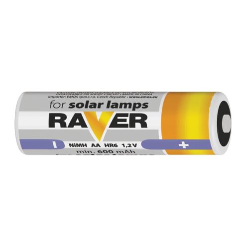 Baterie AA (R6) nabíjecí 1,2V/600mAh RAVER solar 2ks