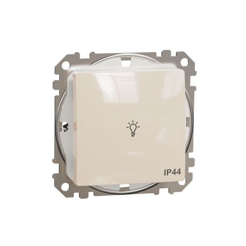 Sedna Design spínač 1/0 tlačítko "světlo" IP44 béžová