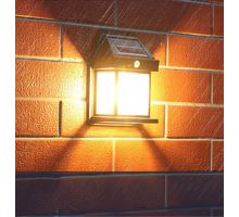 Solight LED solární lucerna nástěnná, teplá bílá, 12x17cm, černá (2)