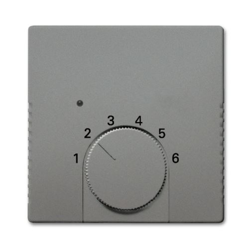 Kryt termostatu pre vykurovanie / chladenie, metalická šedá, ABB Solo 2CKA001710A4012
