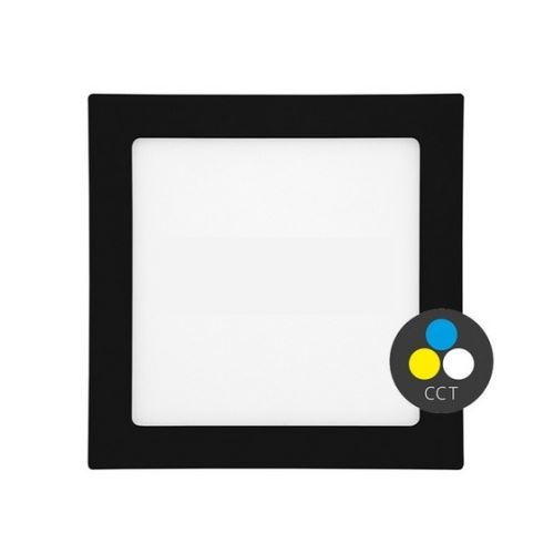 SMD panel 12x12cm,6W,CCT,IP44, černé