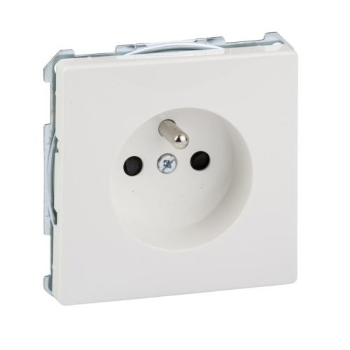 Zásuvka 2P+E, 16A, bezšroubová, Polar wh