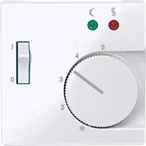 System M kryt termostatu podlahového so spínačom Active White / Glossy
