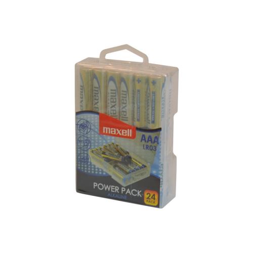 Baterie AAA (R03) alkalická MAXELL Power Pack 24ks