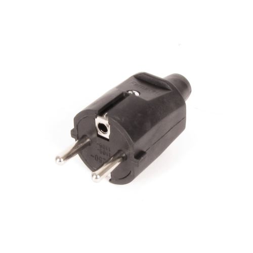 Vidlice 1105-N IP20/230V/16A - domovní, PVC, černá
