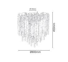 Luxusní stropní křišťálový lustr 13 x G9 - CA021/800C (2)