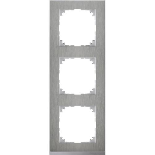 M-Pure Decor rámček 3-násobný Stainless Steel / Aluminium