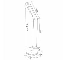 LED lampa HAZEL 5W stmívatelná s USB - DL1201/W (3)