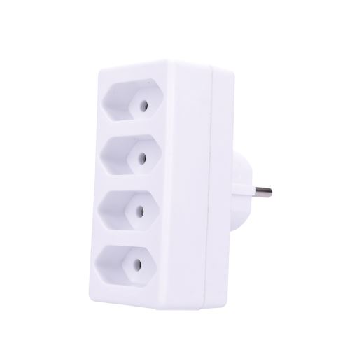 Solight rozbočka, 4x 2,5A, biela