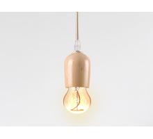 Objímka E27 / 1,5m / dřevo - přírodní - BH681H (4)