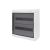 Rozvodnice AcquaPLUS 39036 IP65, 36mod. (2x18), na omítku, průhl. dveře, 464x430x160mm