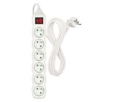 Prodlužovací kabel 3m 6 zásuvky s vypínačem (2)