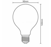 LED žiarovka / filament 11W - G95 / E27 / 3000K - ZLF911D (2)
