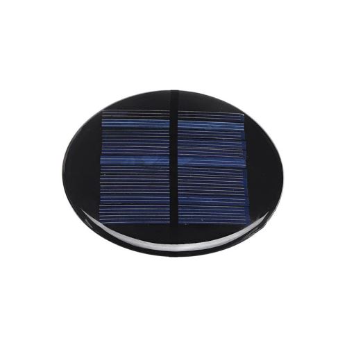 Solární panel mini 5V/110mA, polykrystalický, průměr 90mm