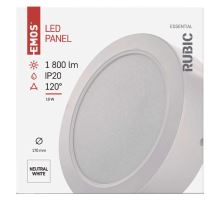 LED přisazené svítidlo RUBIC, kruhové, 18W neutrální bílá (8)