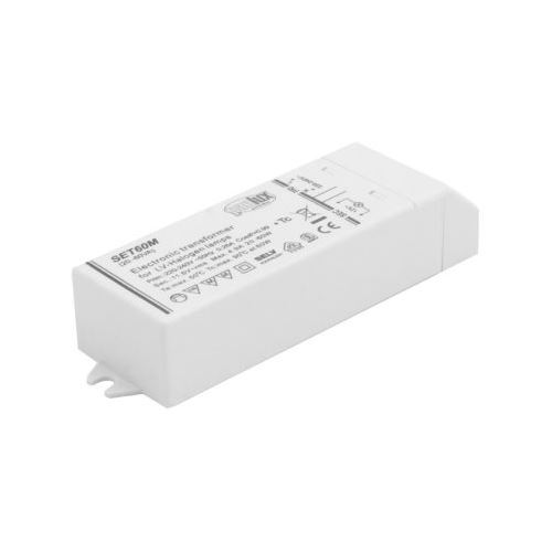 Transformátor elektron.  60W 12VAC IP20