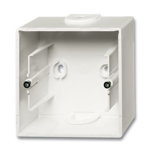 Krabica prístrojová jednonásobná pre lištové rozvody, machová biela, ABB Future linear 2CKA001799A0921