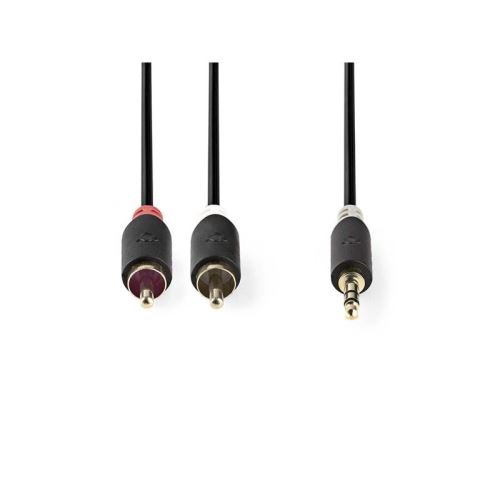 Kabel Jack 3,5mm stereo/2x Cinch 2m NEDIS CABW22200AT20