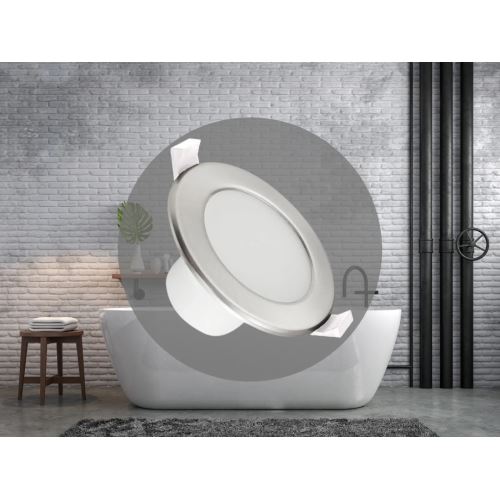 LED svietidlo 7W / IP44 / DR01 / SMD / 4000K / SI - LDL153/S