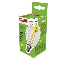 LED žárovka Filament Mini Globe / E14 / 1,8 W (25 W) / 250 lm / neutrální bílá