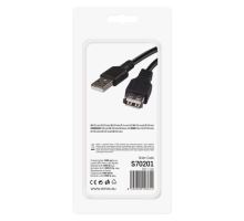 USB kábel 2.0 A vidlica - A zásuvka 2m (4)