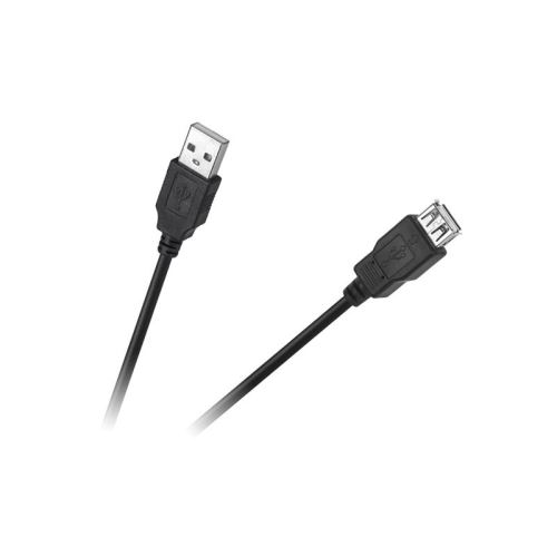 Kabel CABLETECH KPO4013-1.5 Eco-Line USB konektor/USB zdířka 1,5m Black