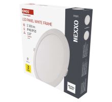 LED vstavané svietidlo NEXXO, kruhové, biele, 25W, neutrálna biela