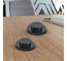 Solight výsuvná nabíjačka USB A+C 24W PD, čierna (1)