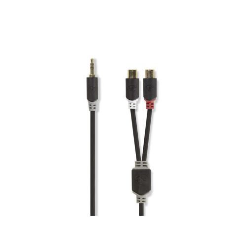 Kabel Jack 3,5mm stereo/2x Cinch 0,2m NEDIS CABW22250AT02