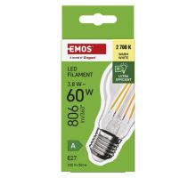 LED žárovka Filament A60 / E27 / 3,8 W (60 W) / 806 lm / teplá bílá (9)
