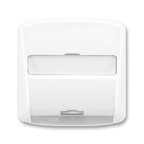 Kryt zásuvky ISDN koncové, jednonásobné, biela, ABB Tango 5013-A00251 B