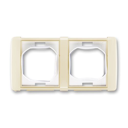 Rámeček dvojnásobný (s těsnicí manžetou), IP 44, slonová kost, ABB, Element 3901E-A00942 C