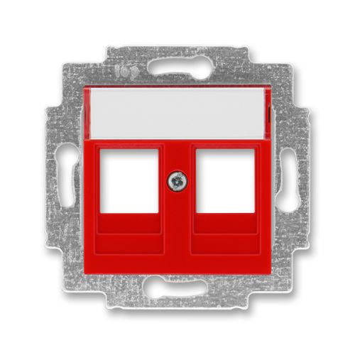 Kryt zásuvky komunikačné so strmeňom, červená, ABB Levit 5014H-A01018 65