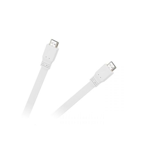 Kábel CABLETECH KPO3725-1.8 plochý HDMI 1,8 m, biely