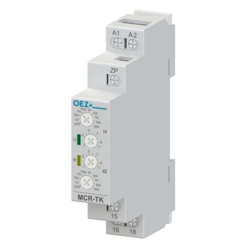 Taktovací časové relé MCR-TK-001-UNI Un 12 - 230 V a.c.,12 - 220 V d.c