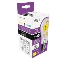 LED žárovka Filament A60 / E27 / 7,8W (75W) / 1060 lm / neutrální bílá (6)