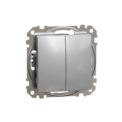 Sedna Design spínač 5 sériový bezšroubový aluminium