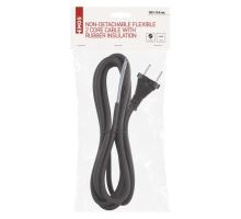 Flexo šňůra gumová 2x1,5 mm, 3m černá (3)
