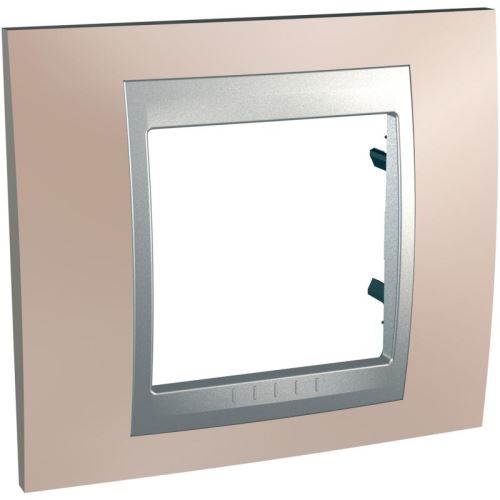 Top rámeček 1-násobný Onyx copper/Aluminium