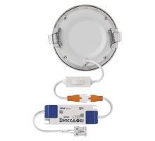 LED vestavné svítidlo NEXXO, kruhové, stříbrné, 7W, se změnou CCT (11)