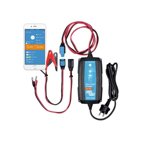 Nabíjačka akumulátorov inteligentný BlueSmart 12V/15A + DC konektor, Bluetooth, IP65