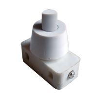 Přepínač tlačítko kul. typ-1 ON-OFF 250V/1A bílé