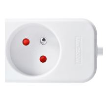 Solight prodlužovací přívod, 4 zásuvky, bílý, 1,5m (1)