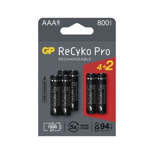 Nabíjacie batérie GP ReCyko Pre Professional AAA (HR03)