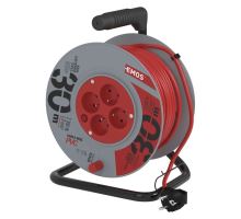 PVC prodlužovací kabel na bubnu - 4 zásuvky 30m 1mm