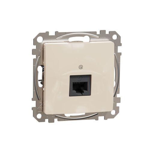 Sedna Design zásuvka datová 1-násobná RJ45 Cat.6 UTP béžová