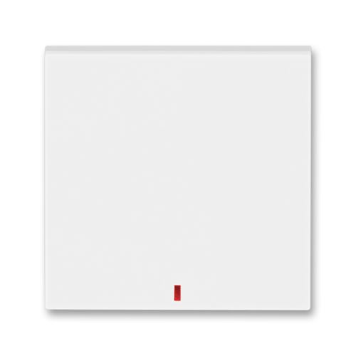 Kryt jednoduchý s červeným priezorom, biela / ľadová biela, ABB Levit 3559H-A00655 01