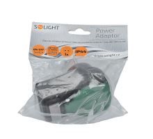 Solight zásuvka průběžná IP44, 16A, černá, vypínač (3)